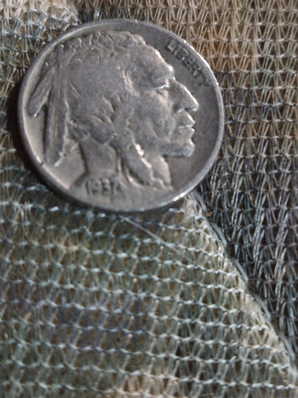 1937 BUFFALO NICKEL IN FINE CONDITION